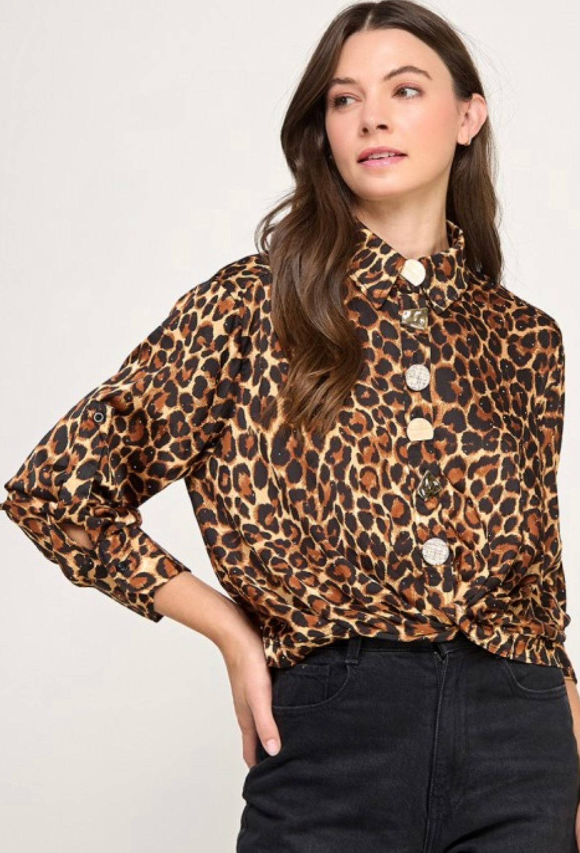 Leopard Luxe Blouse