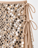 Golden Glow Sequin Skirt