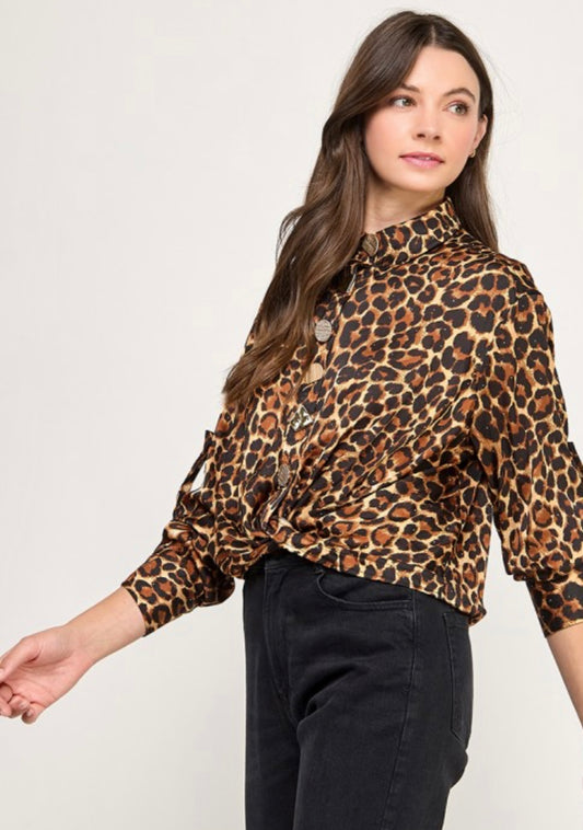 Leopard Luxe Blouse