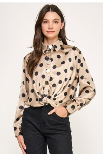 Polka Luxe Blouse