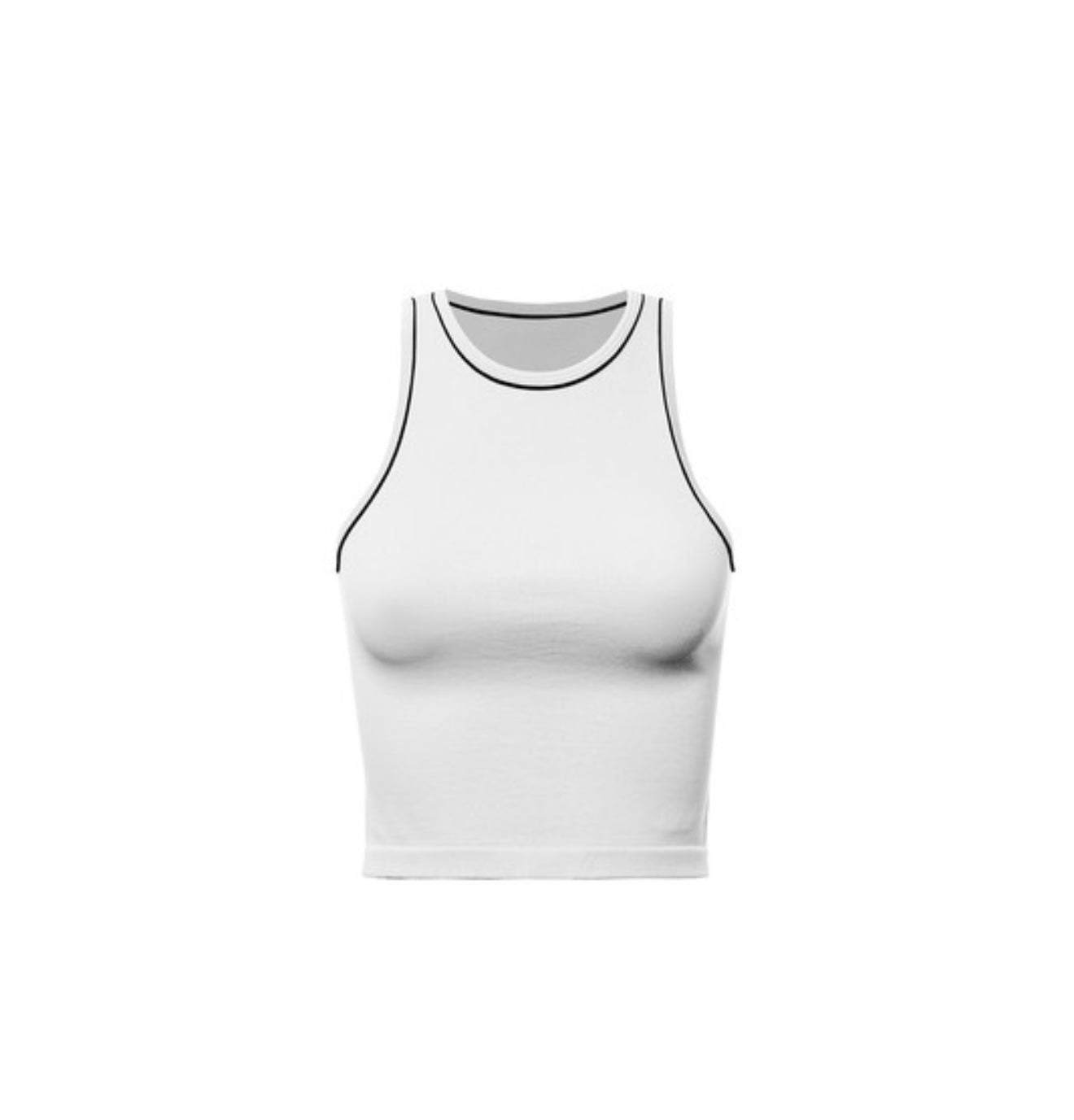 Basic Top in white with black detail