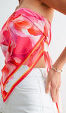 Floral Sunset Scarf Top