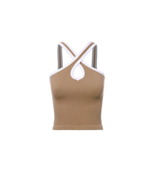 Basic top in cream