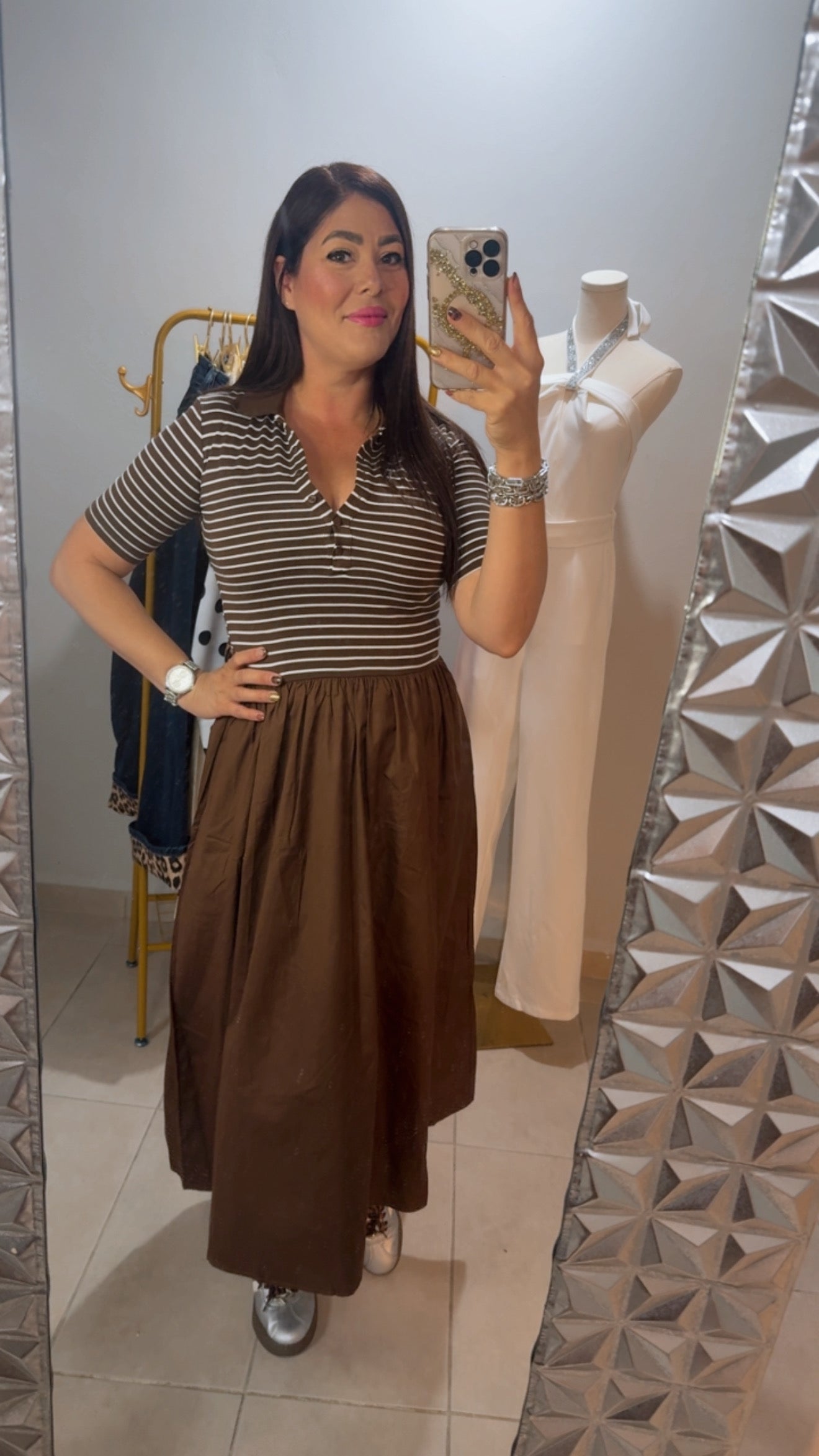 Café Chic Midi Dress