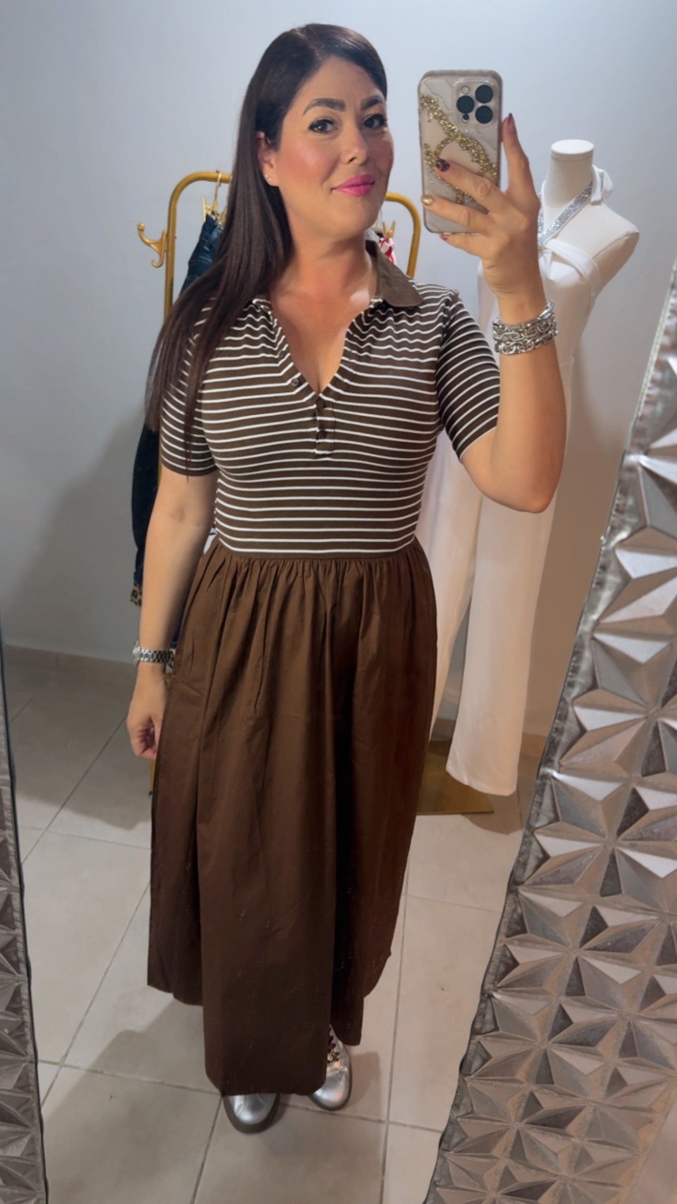 Café Chic Midi Dress