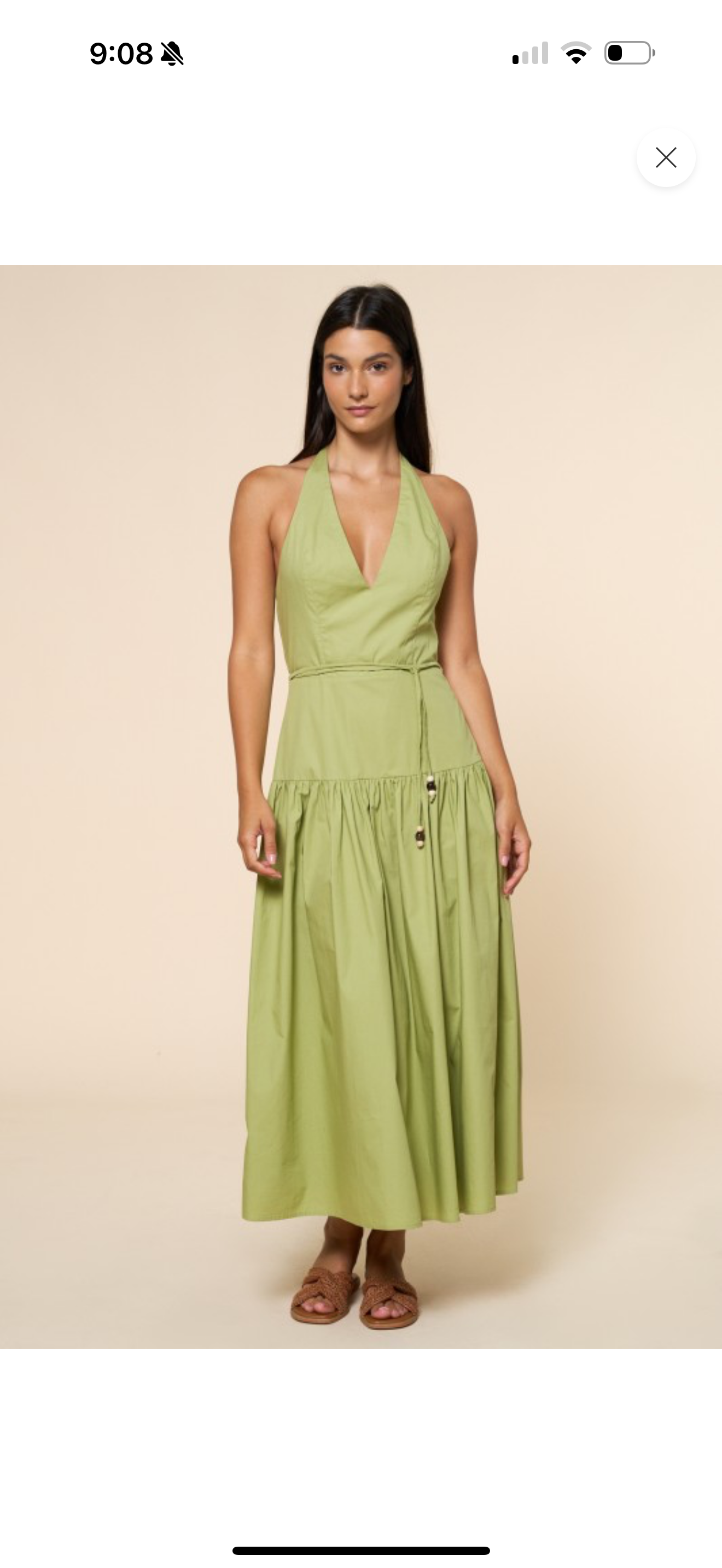 Olive Breeze Maxi Dress