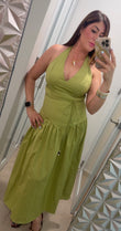 Olive Breeze Maxi Dress