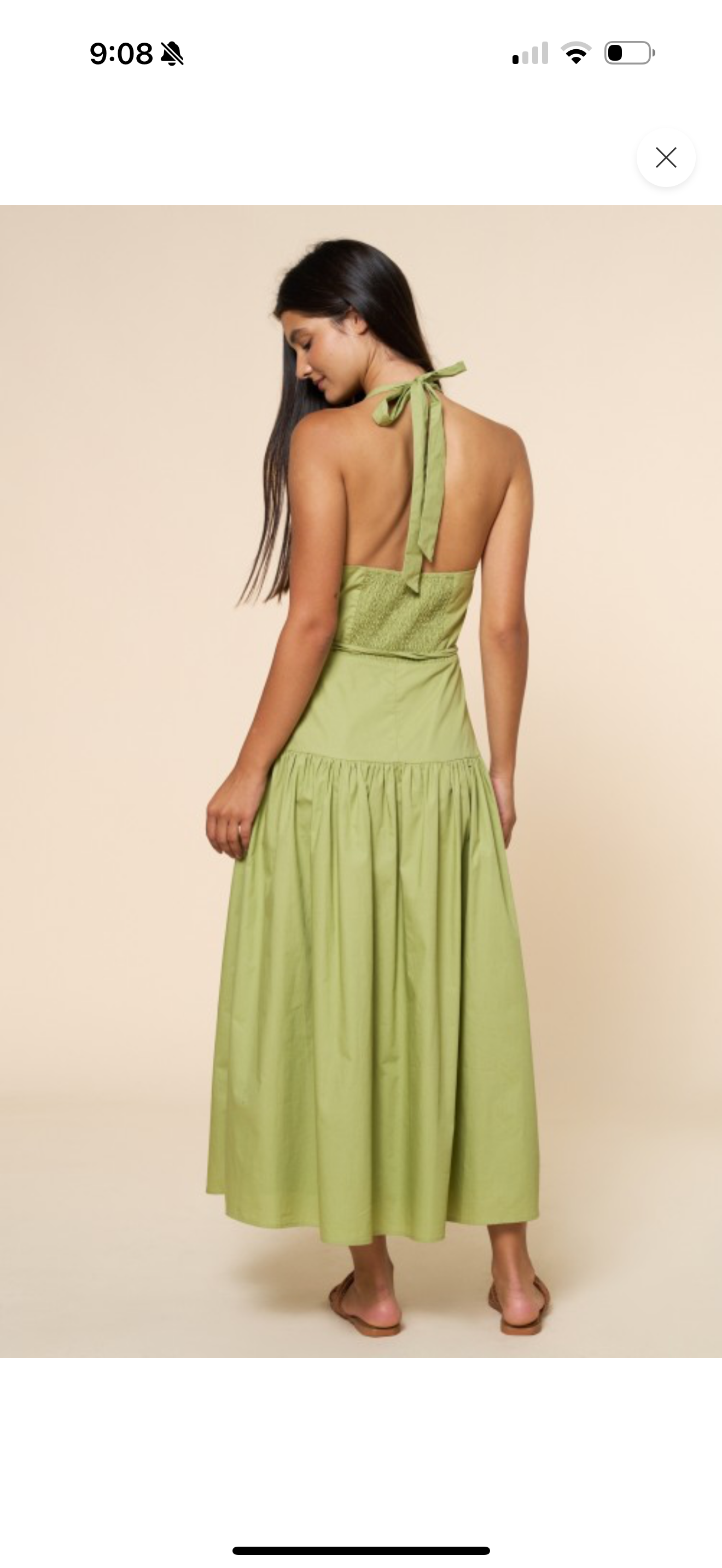 Olive Breeze Maxi Dress