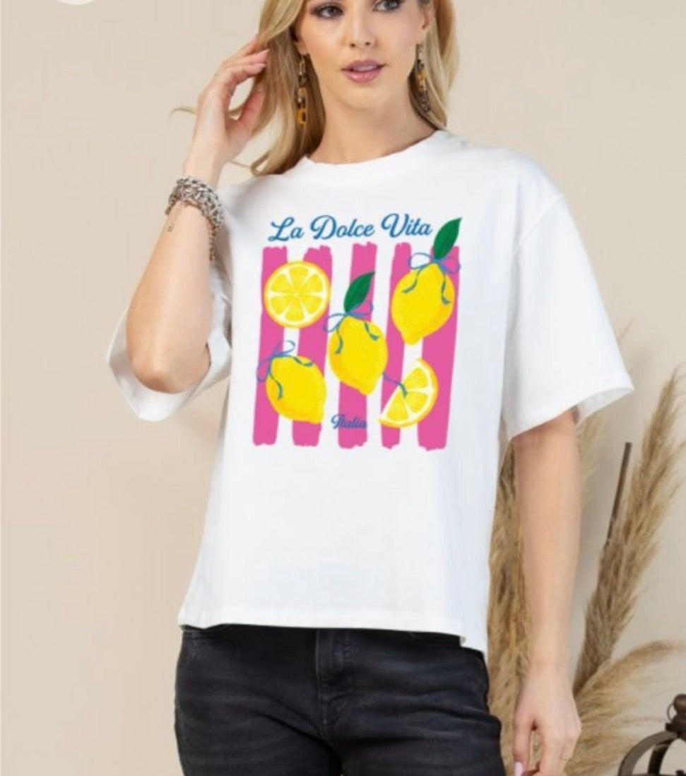 La Dolce Vita Lemon Tee