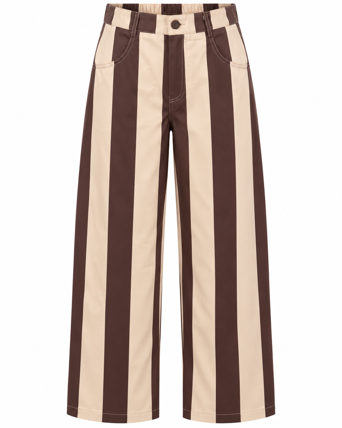 Brown Stripe Wide Leg Pant