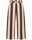 Brown Stripe Wide Leg Pant