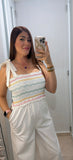 Sunset Cream Jumpsuit