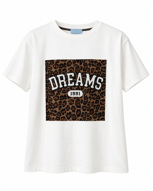 Dreams Leopard Graphic Tee