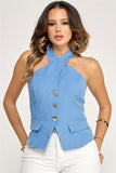 Top Halter Executive Blue