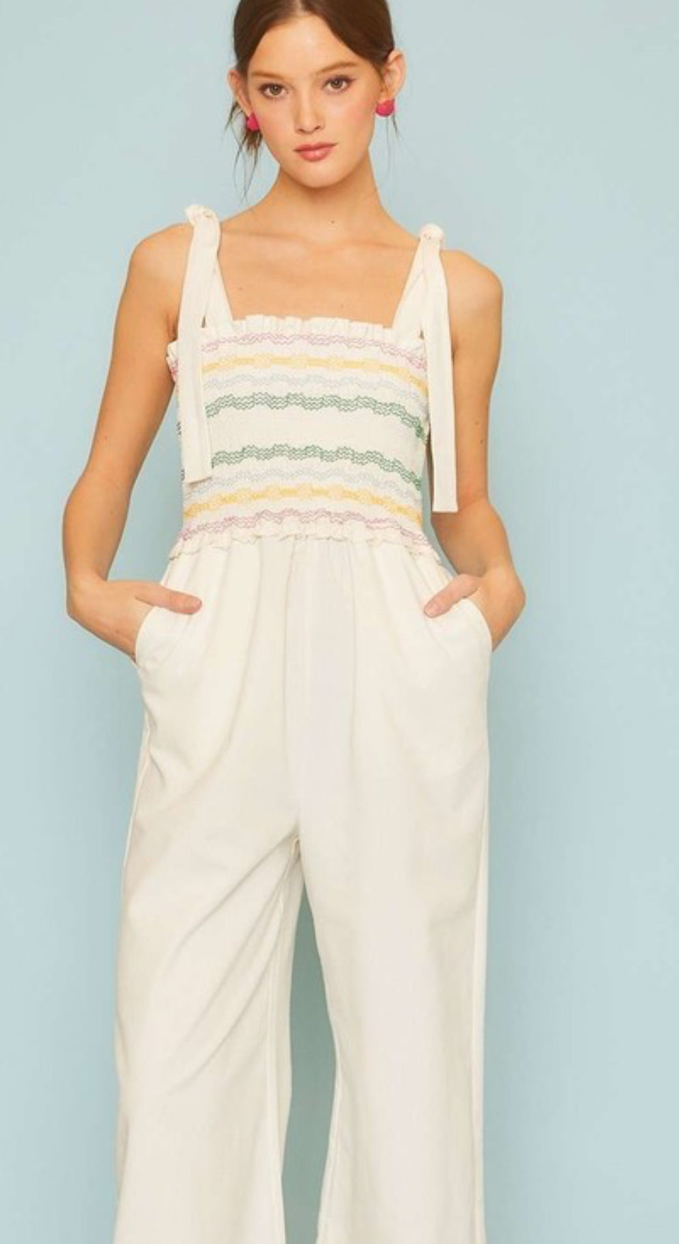 Sunset Cream Jumpsuit