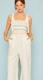 Sunset Cream Jumpsuit