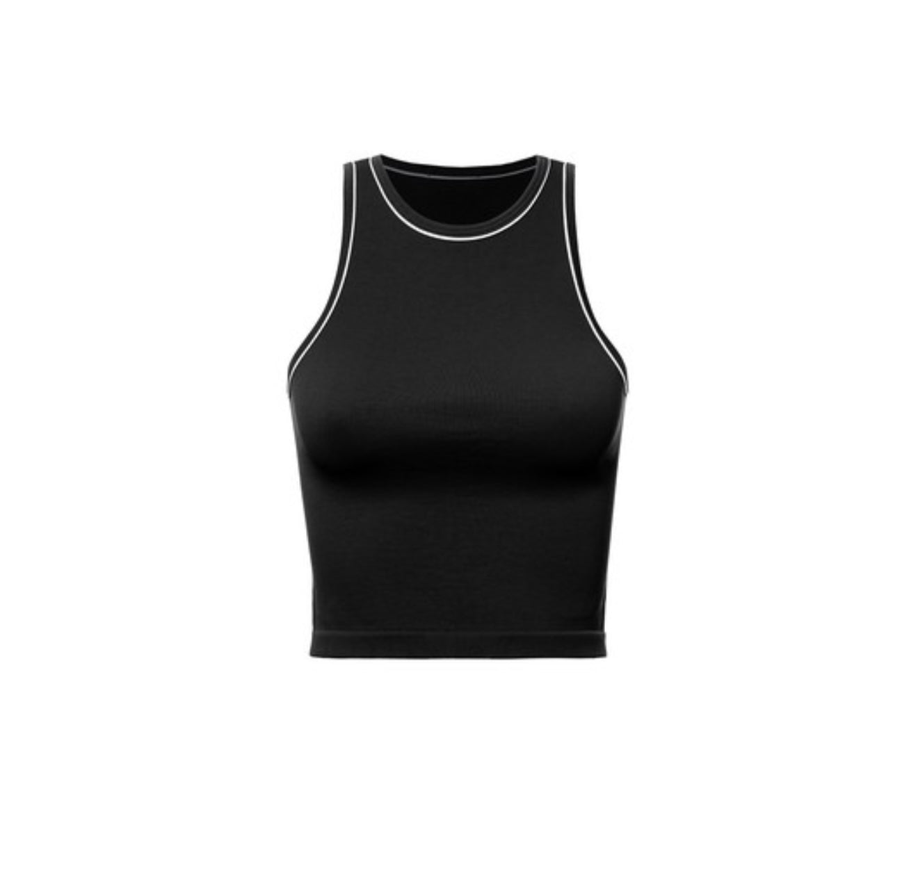 Basic Top in black with white detail