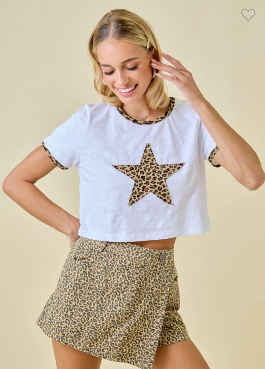Leopard Star Tee