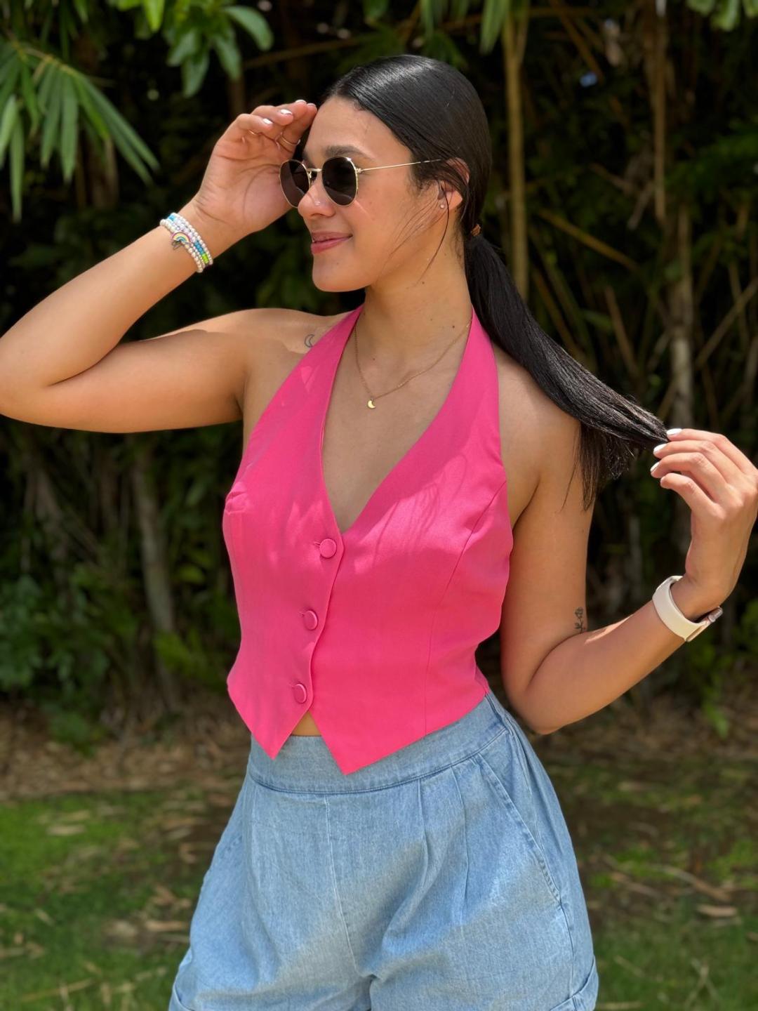 Flamingo Pink Top