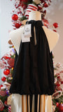 Midnight Elegance Halter Top